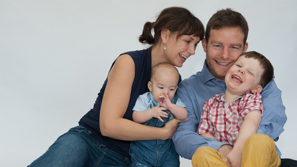 Rob Percival and family